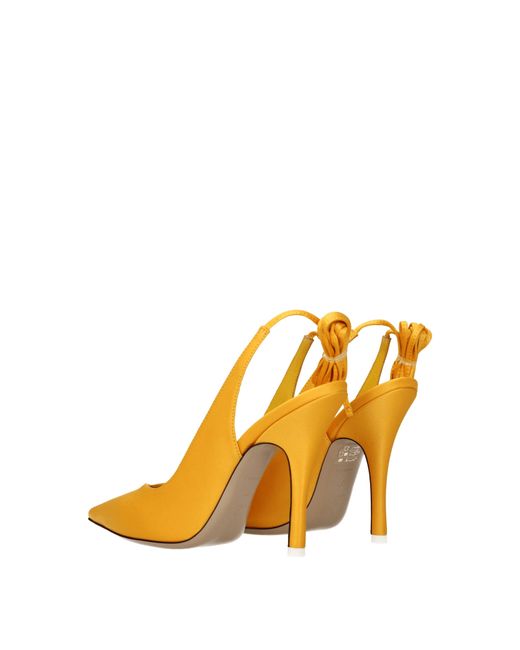 The Attico Metallic Orange Satin Sandal for men