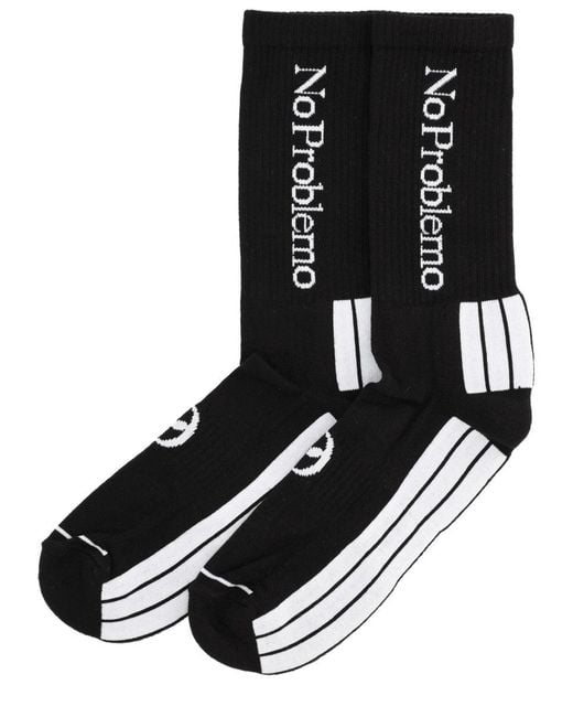 No Problemo Black Socks