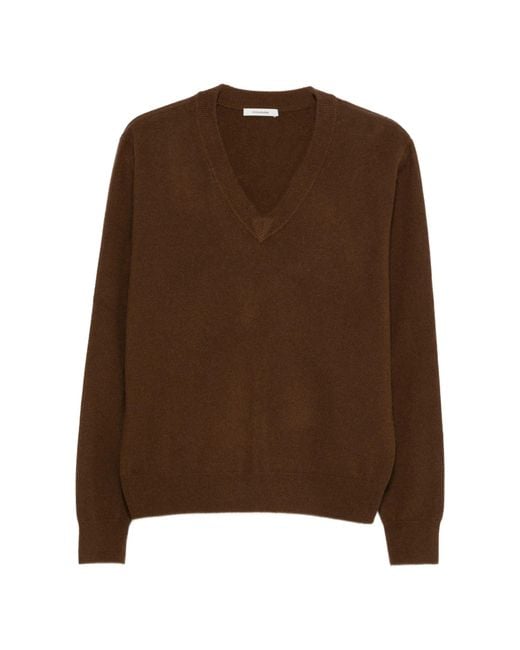 Entire studios Brown Knit V Neck