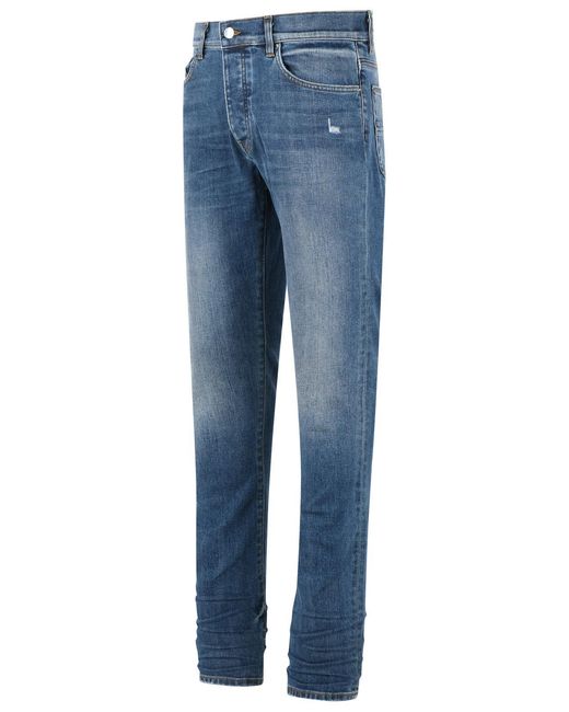 Amiri Blue 'Stack' Cotton Jeans for men