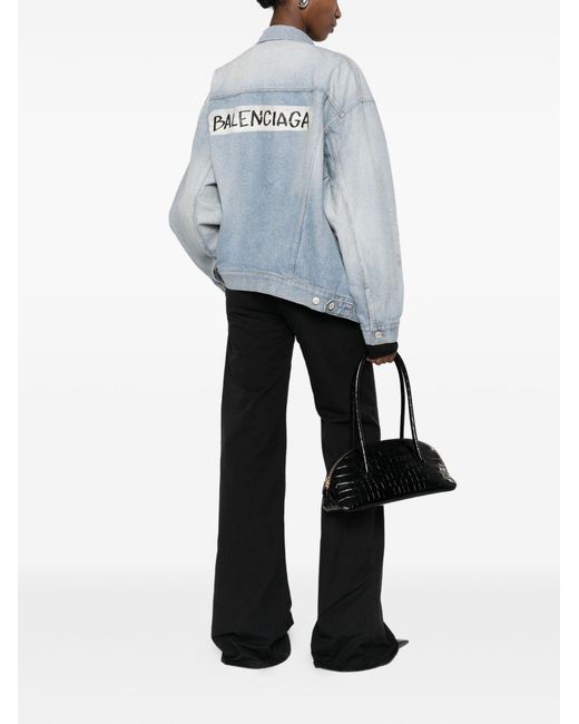 Balenciaga Blue Denim Cotton Jacket