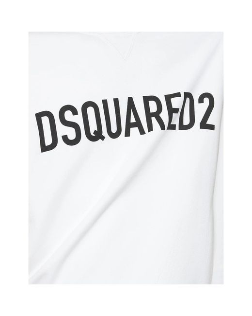 DSquared² White Logo Sweatshirt for men