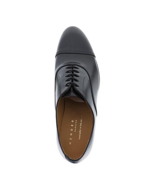 Henderson Black Oxford Lace Up Shoes for men