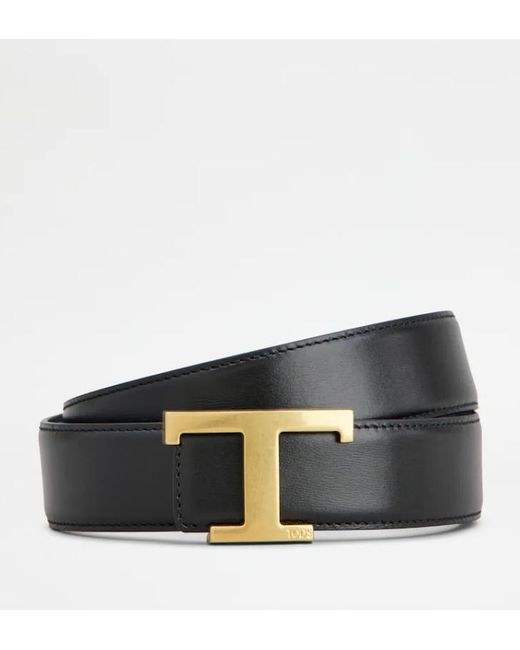 Tod's Black Reversible T Timeless for men