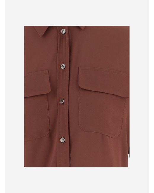 F.it Brown Technical Fabric Shirt