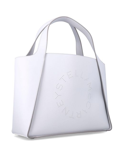 Stella McCartney White Logo Tote