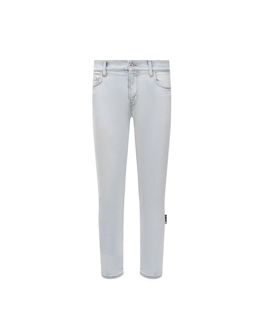 Off-White c/o Virgil Abloh Gray Off White Diag-print Detail Jeans for men