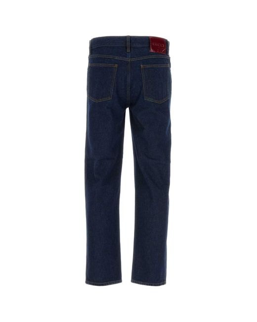 Gucci Blue Dark Denim Jeans for men