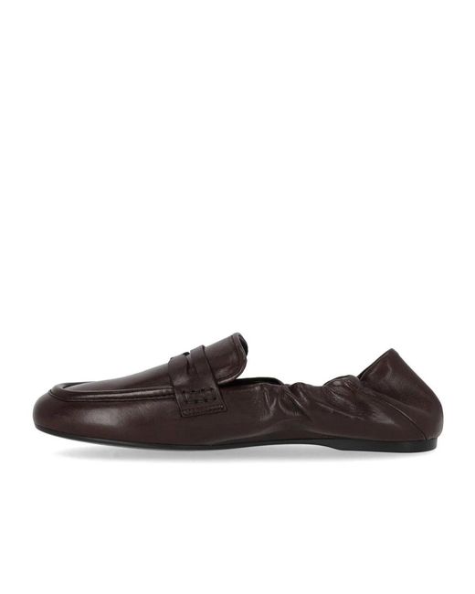 Guglielmo Rotta Brown Satin Loafer