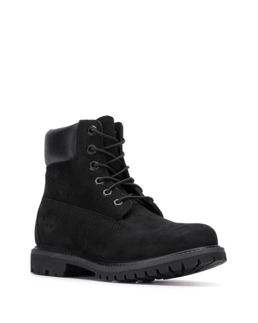 Timberland Black Premium Lace Up Boots