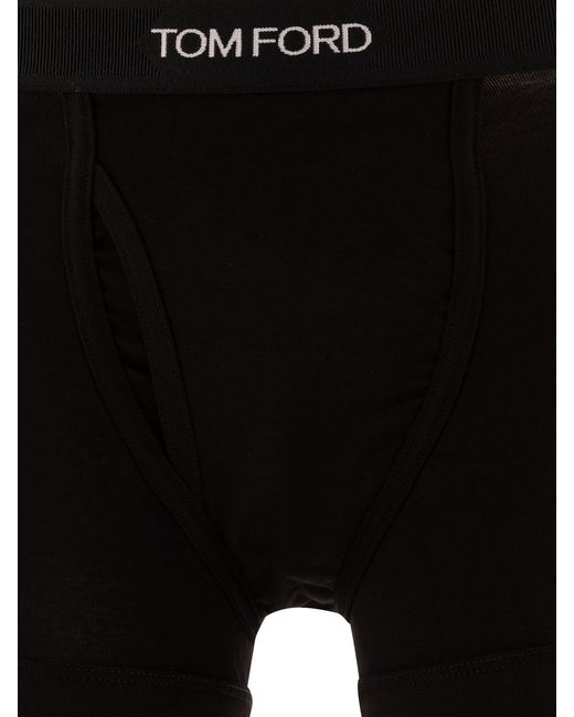 Tom Ford 2 Pack Logo Boxers in het Black voor heren