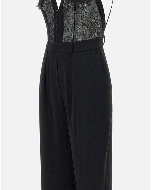 Monstruos negros especiales con encaje Elisabetta Franchi de color Blue