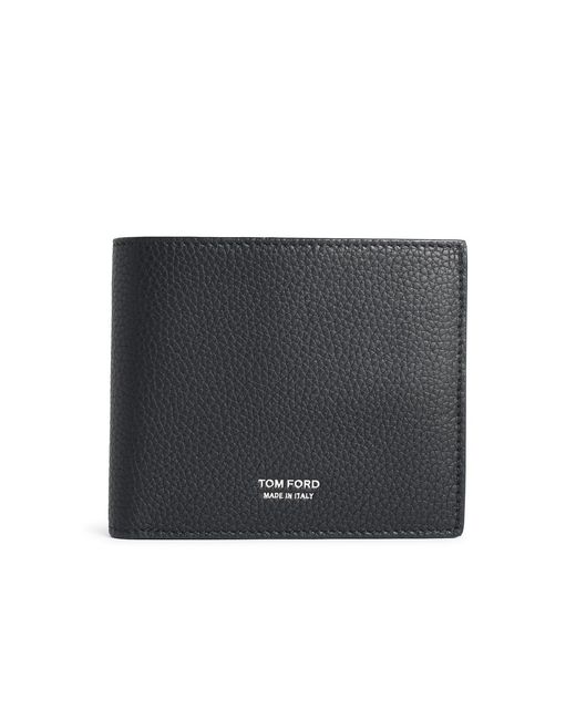 Tom Ford Black Schwarze Lear-Geldbörse