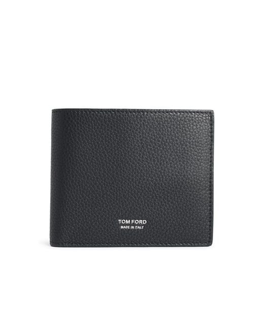 Tom Ford Black Schwarze Lear-Geldbörse