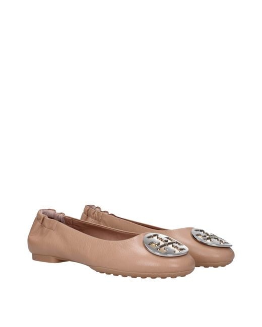 Tory Burch Pink Ballerine Donna Pelle Marrone/Sabbia Chiaro