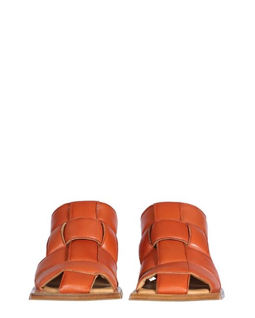 Miista Brown Mule Mayte Brick Sandals