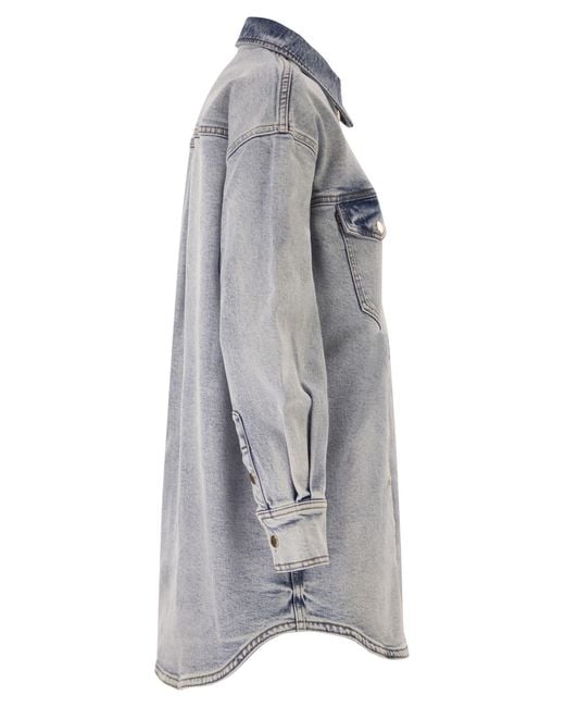 Fabiana Filippi Gray Boyfriend Shirt