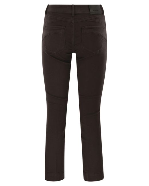 Sportmax Gray Enna Denim Pants With Mini Flare Line