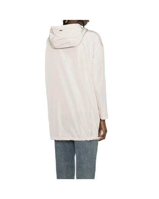 Herno Techno Taffeta Parka-jas in het White