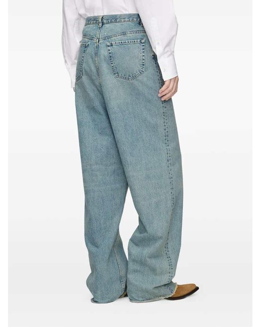 Maison Margiela Blue Low-Rise Jeans for men