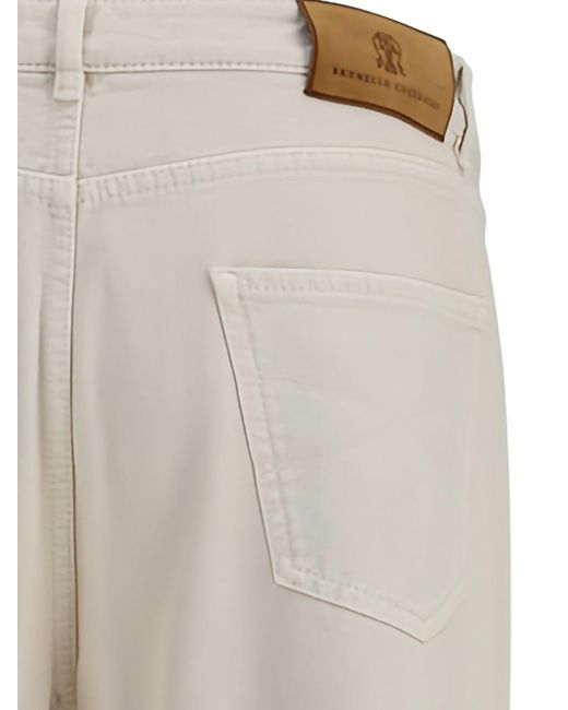 Jean En Coton Brunello Cucinelli pour homme en coloris Gray