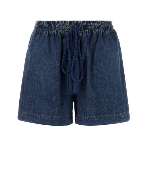 Valentino Garavani Blue Short Denim