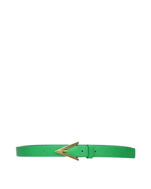 Bottega Veneta Green Belt Leather/Grass