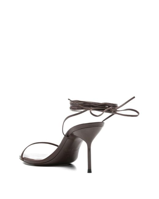 Paris Texas Metallic Open Toe Heels