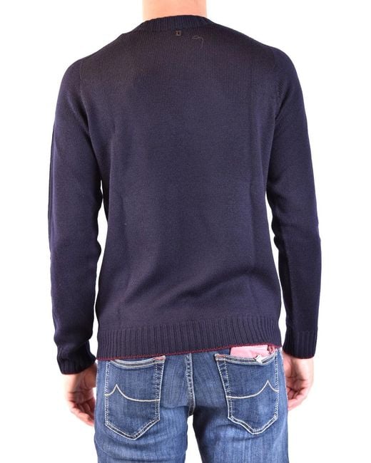 Dondup Blue Girocollo Regular for men