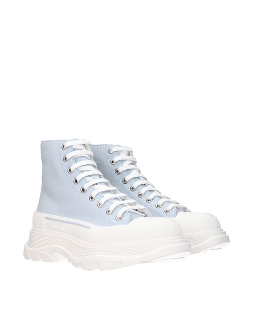 McQueen Blue Sneakers Uomo Tessuto Celeste/Carta Da Zucchero for men