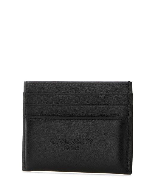 Givenchy Black Leather Card Holder for men