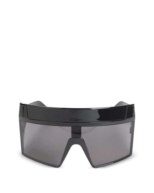 Rick Owens Gray Shield Sunglasses