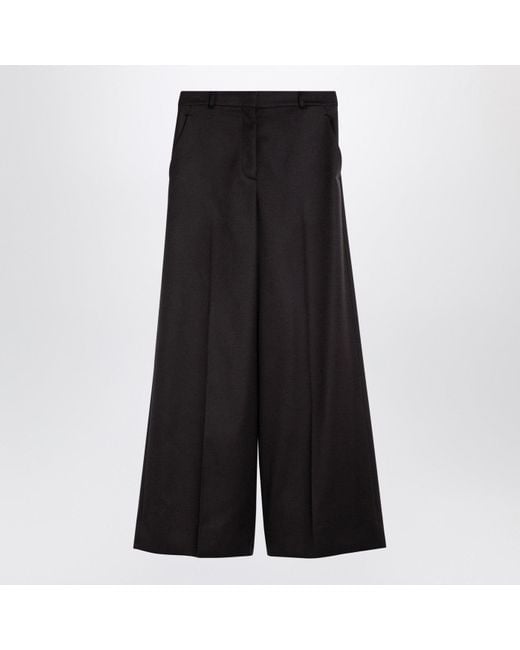 Stella McCartney Black Flannel Flared Pants For