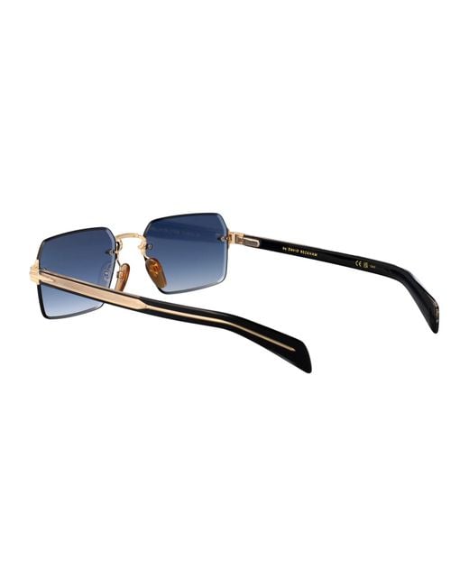 David Beckham Blue Sunglasses Db 7109/S Rhl for men