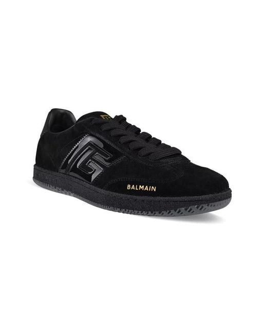Balmain Black Sneakers Swan