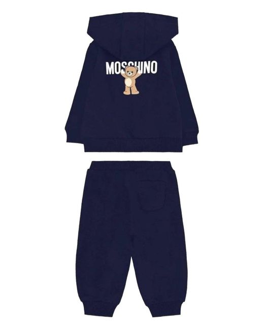 Moschino Blue Jumpsuit With "Bear" Logo