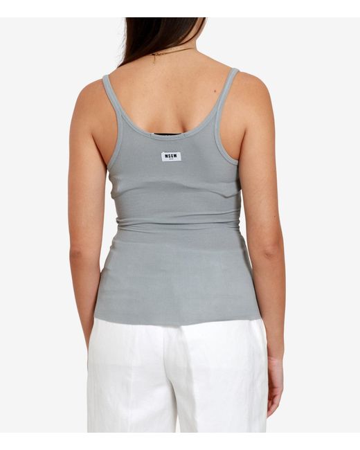 MSGM Gray Top Grau