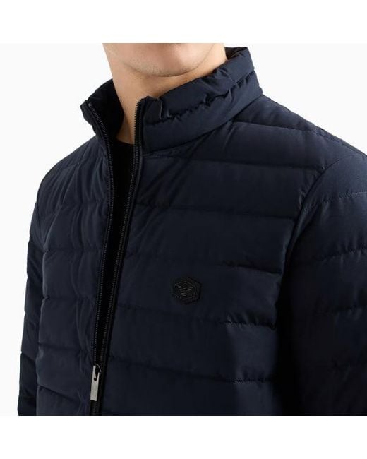 Emporio Armani Blue Eagle Down Jacket