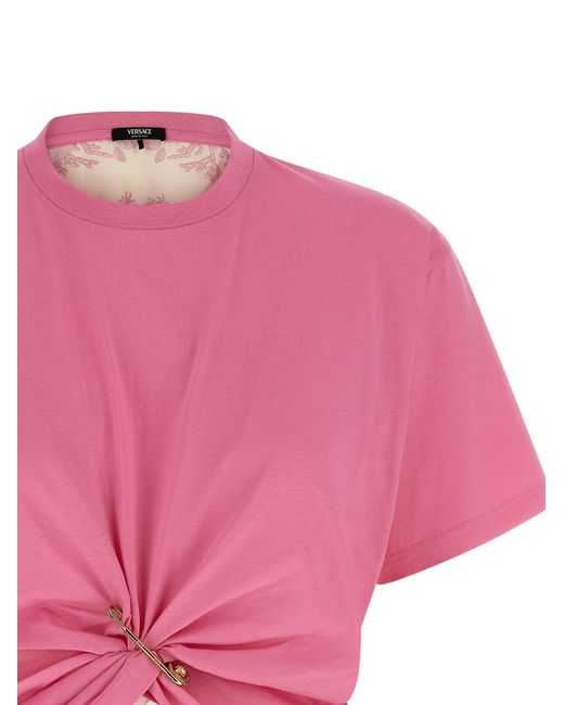 Versace Pink 'Underwater Barocco' T-Shirt