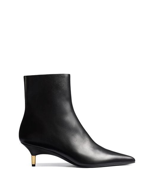 Khaite Black Bella Ankle Boot 55