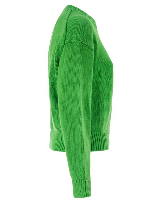 Polo Ralph Lauren Green Big Pony Cotton Crew Neck Jumper