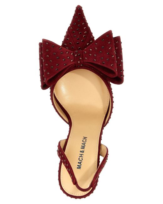 'Le Cadeau' Slingback Mach & Mach en coloris Red