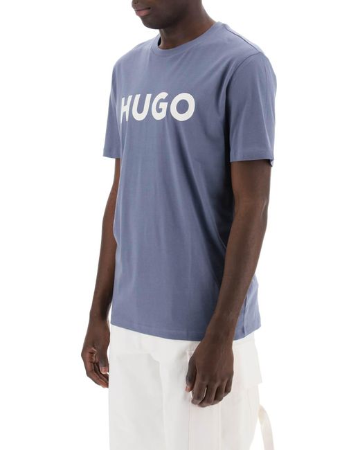 Dulivio Logo T-shirt HUGO pour homme en coloris Blue