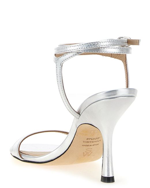 'nudist wrap' sandalias Stuart Weitzman de color White