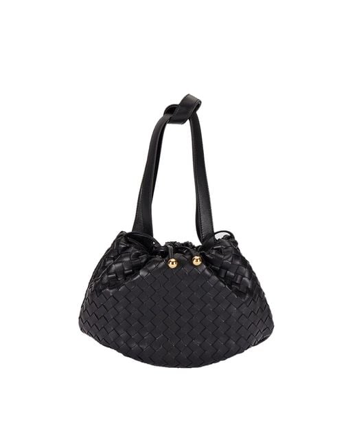 La Borsa A Tracolla Lampadina di Bottega Veneta in Black