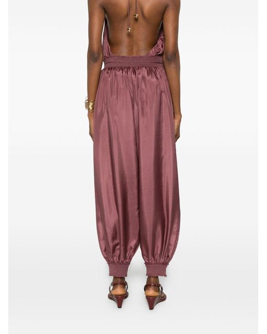 Zimmermann Purple Relaxed Drawstring Pants