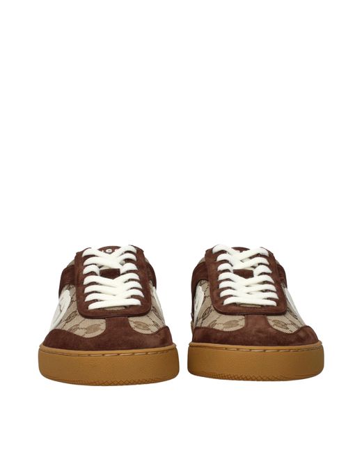 Gucci Brown Sneakers/ Fabric