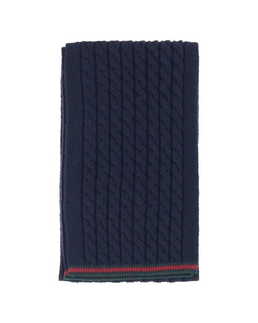 Gucci Blue "Tresy" Scarf