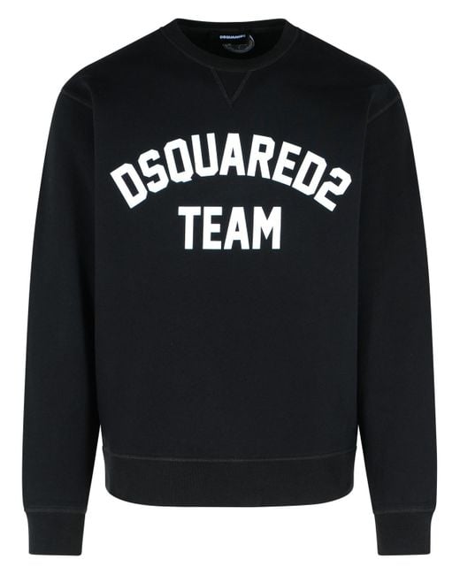 Sweat-shirt en coton noir DSquared² pour homme en coloris Black