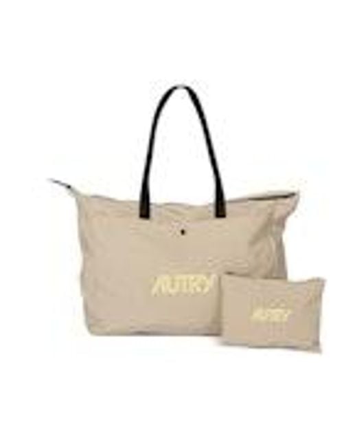 Autry Natural Nylon Jute Bag With Logo for men